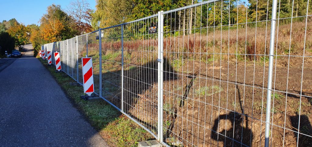 Bauzaun als Zwischenlösung Bauzaun als Zwischenlösung