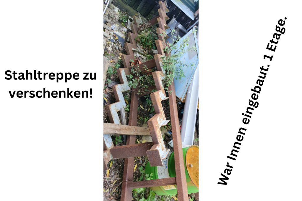 Stahltreppe zu verschenken! Stahltreppe zu verschenken!