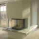 Designer Kamin Neubau Haus mit Baumängel