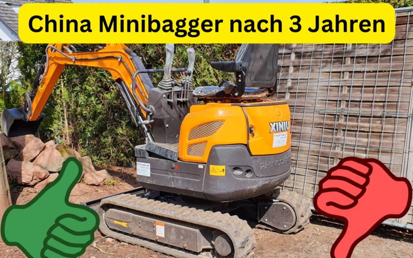 China Minibagger nach 3 Jahren Einsatz Erfahrungen