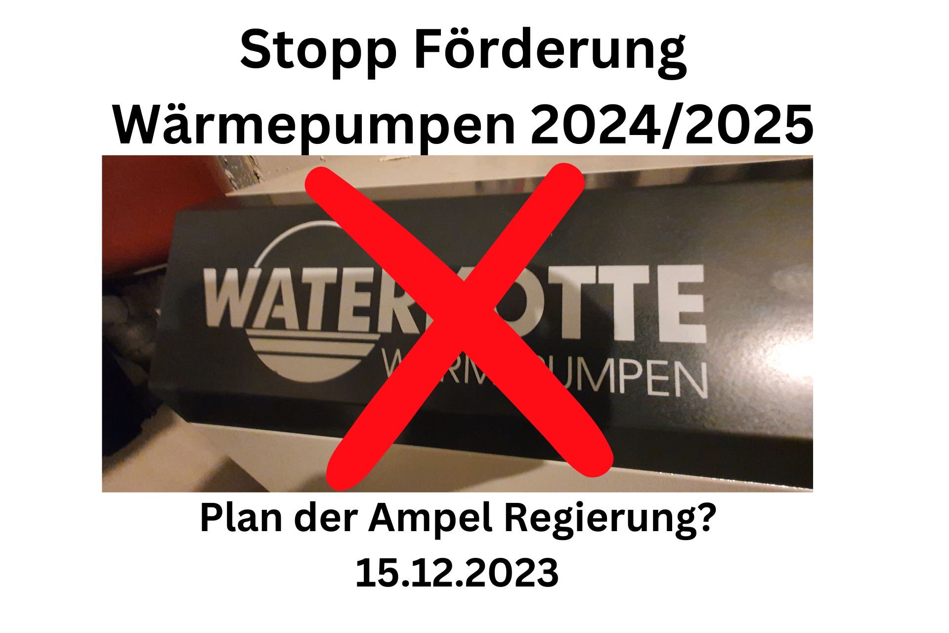 Stopp Förderung Wärmepumpen Finanzierung für 2024 und 2025 geplant