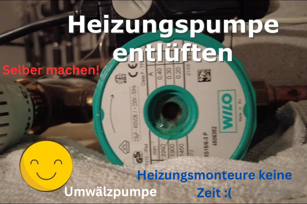 Wilo Pumpe Entlüften. Umwälzpumpe, Heizungspumpe selber entlüften