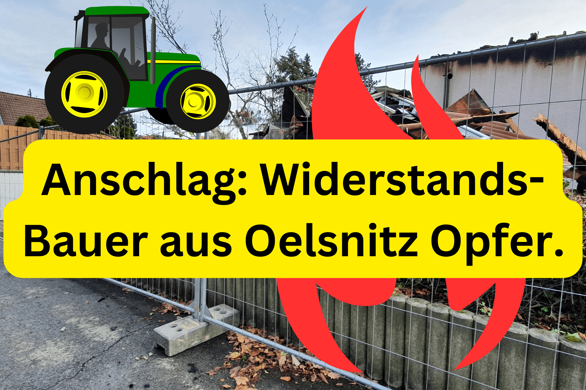 Anschlag Widerstands-Bauer aus Oelsnitz Opfer.