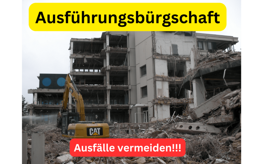 Ausführungsbürgschaft hohe Ausfälle Zahlung vermeiden