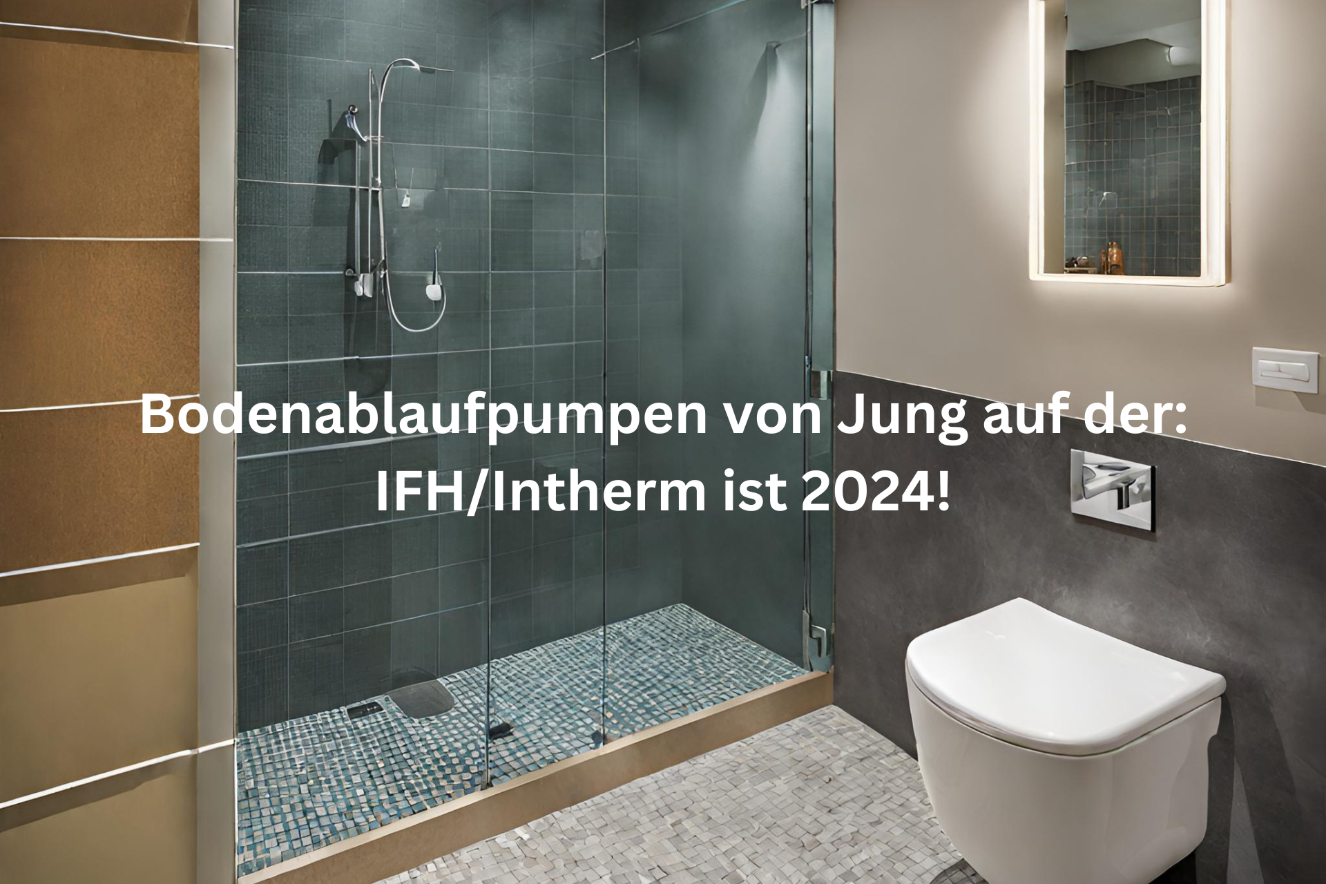 Bodenablaufpumpe von Jung! auf der IFH/Intherm ist 2024