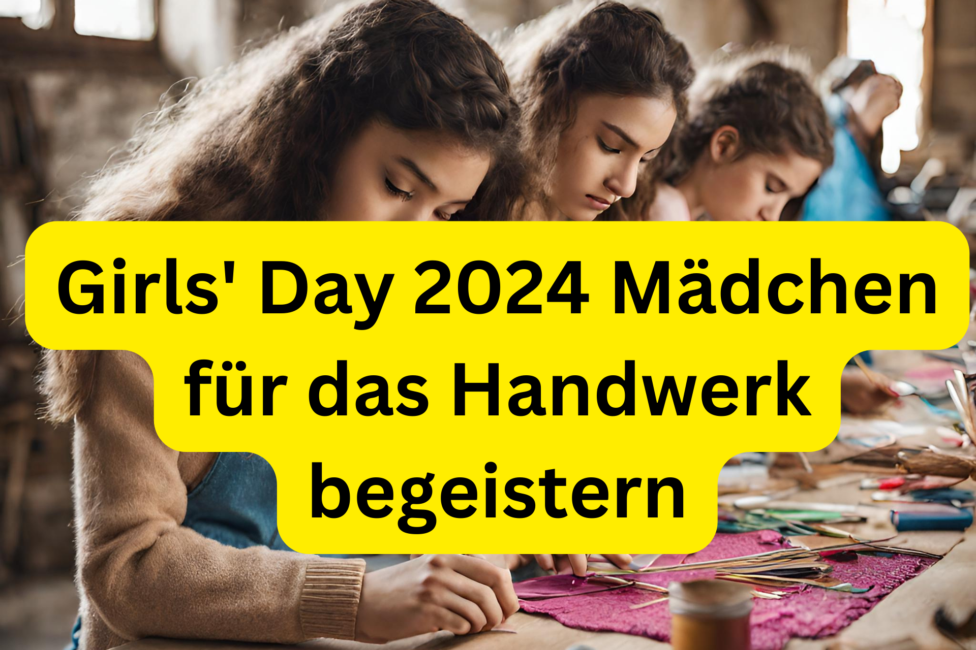 Girls' Day 2024 Mädchen für das Handwerk begeistern