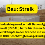 Streif auf dem Bau Bis zu 930000 Bauarbeiter könnten streiken!