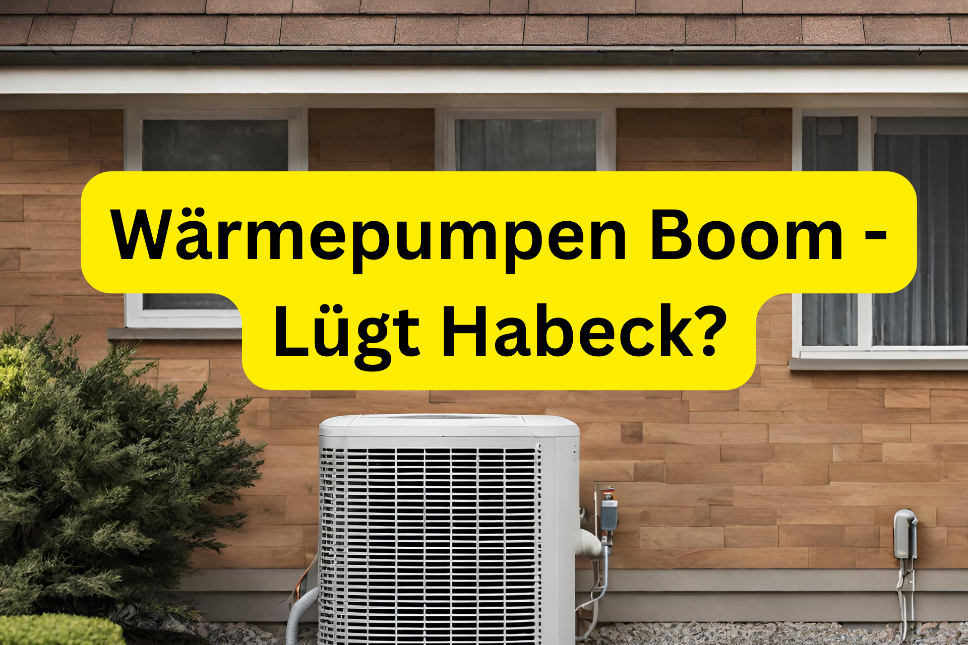 Boom Wärmepumpen. Lügt Wirschaftsminister Habeck?