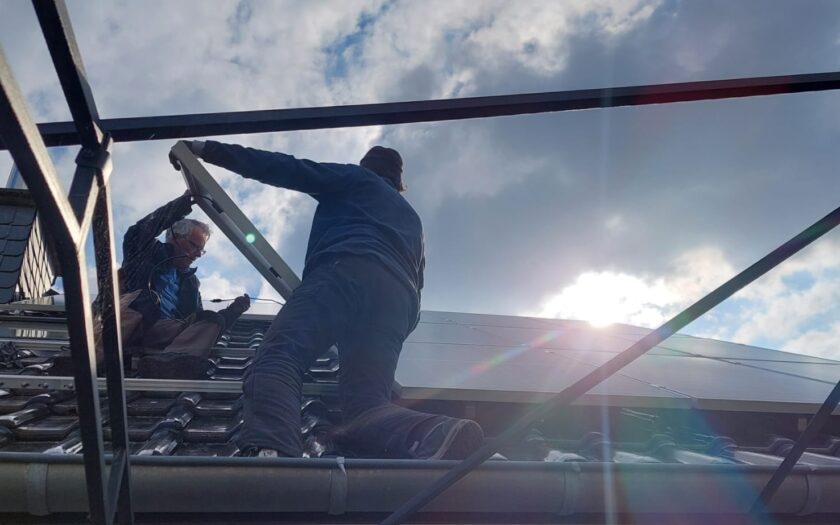 Montage Beispiel Solar auf Dach