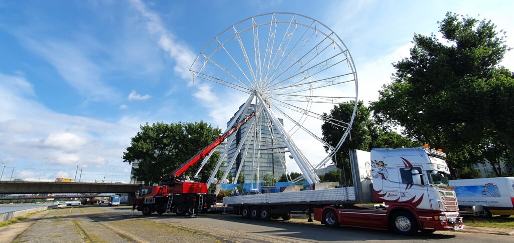 v Aufbau Riesenrad