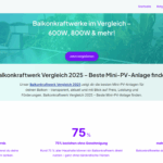 balkongrid.de In Zeiten steigender Energiepreise, wachsender Klimaschutzbemühungen und dem Wunsch nach Energieunabhängigkeit gewinnen Balkonkraftwerke rasant an Bedeutung. Immer mehr Menschen suchen nach einer einfachen Lösung, selbst Strom zu produzieren – doch der Markt für steckerfertige Mini-PV-Systeme ist unübersichtlich und komplex. Genau hier setzt Balkongrid.de an: eine Plattform, die Transparenz schafft und dem Nutzer die Kontrolle überlässt.