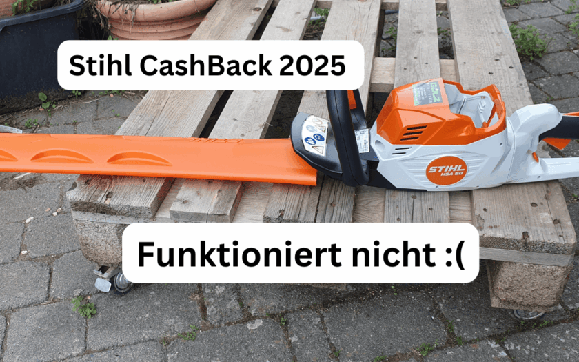 Fehler beim Stihl Cashback 2025 beantragen
