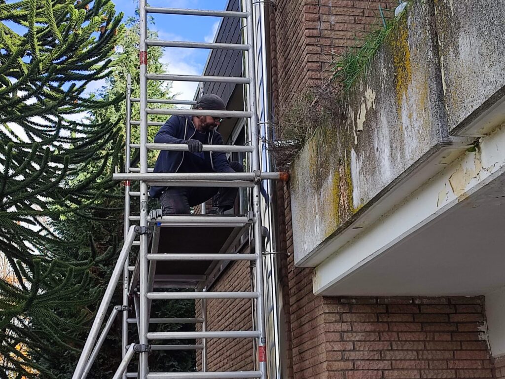 Montage Fassade Ofenrohr Edelstahl Kaminrohr